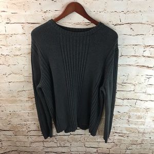 Express Sophisticated Ribbed Crew Neck Sweater